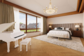 Schlafzimmer KI-Visualisierung - Unternehmervilla mit Charakter und historischem Charme