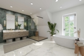 Badezimmer 1 KI-Visualisierung - Unternehmervilla mit Charakter und historischem Charme