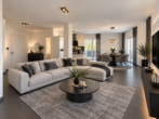 Küche/Wohnzimmer (Visual) - Wohnen mit besonderem Flair: Lichtdurchflutete 2-Zimmer-Wohnung mit Rundumbalkon und TG-Stellplatz