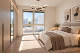 Schlafzimmer (Visual) - MODERNE 3-ZIMMER-WOHNUNG – WESTBALKON – BLICK INS GRÜNE – 2 STELLPLÄTZE