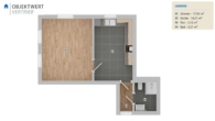 Souterrain - Erstbezug!! Charmantes 1-Zimmer-Apartment im Souterrain – ideal für Singles oder Pendler