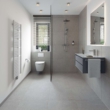 Badezimmer - Barrierefreie und topmoderne 4-Zimmer-DG-Wohnung W7 mit Balkon und Loggia in Rodgau Jügesheim